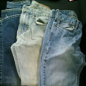 Men's American Eagle Bootcut jeans 3 pair